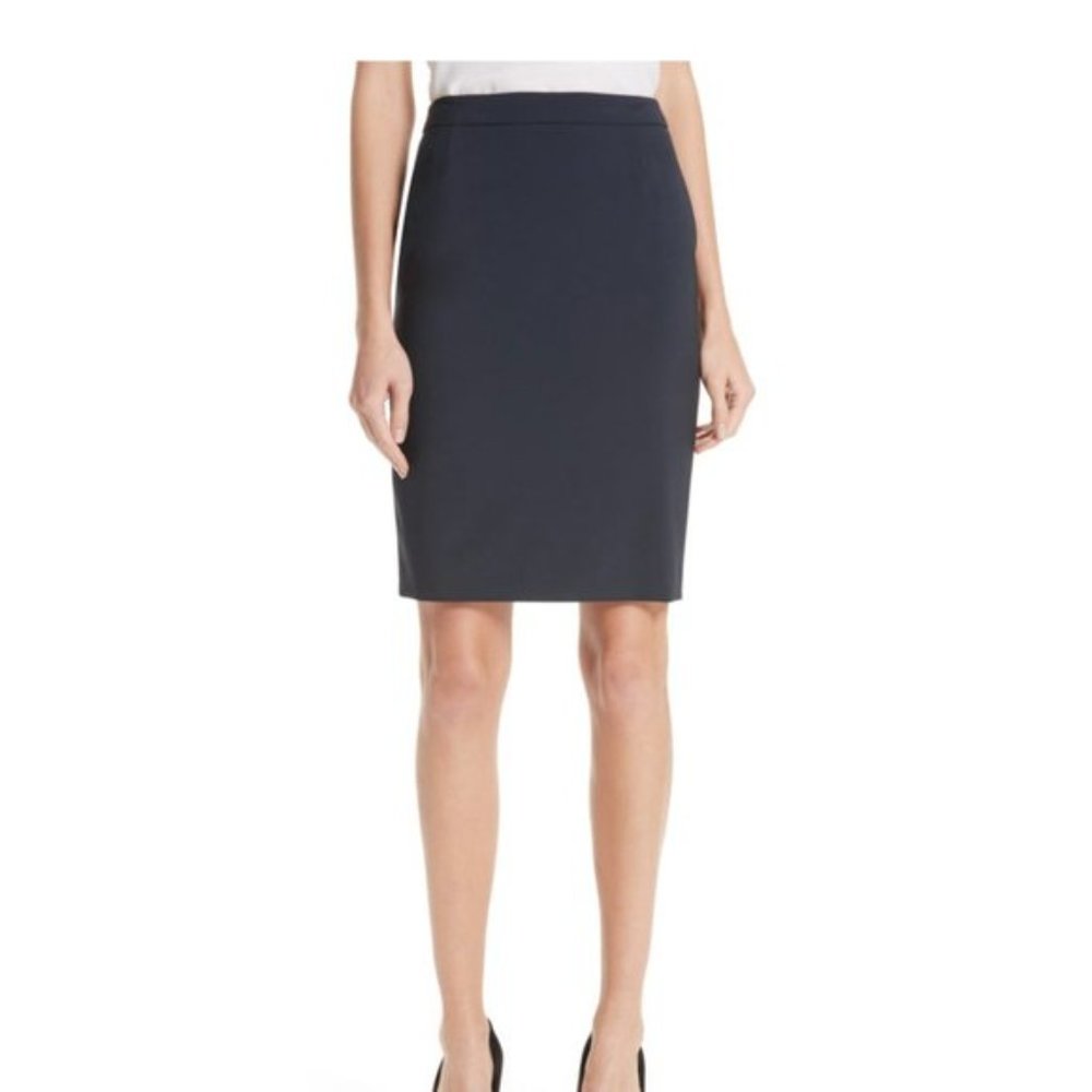Hugo Boss Navy Office Skirt